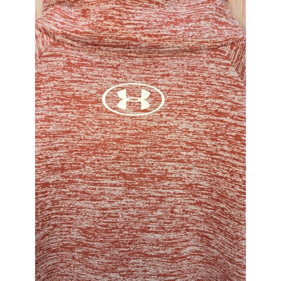 Under Armour Womens HeatGear Loose Fit Quarter-Zip XL Red Heather - Picture 8 of 9